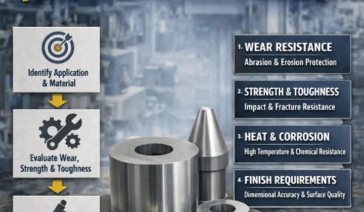 Tungsten carbide grade selection reference from Extramet