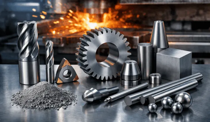 Tungsten carbide products, raw material, and precision components from Extramet
