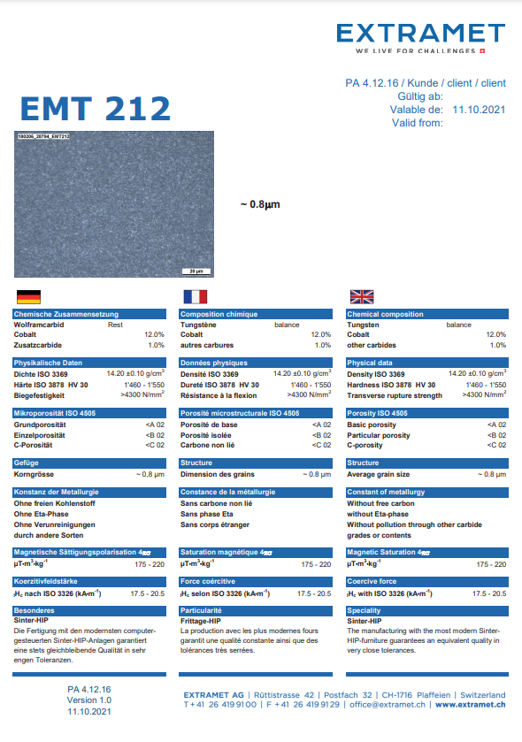 Datenblatt EMT-212