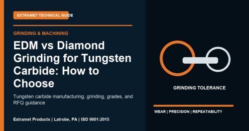 EDM vs Diamond Grinding for Tungsten Carbide: How to Choose - Extramet tungsten carbide technical guide