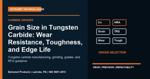 Grain Size in Tungsten Carbide: Wear Resistance, Toughness, and Edge Life - Extramet tungsten carbide technical guide