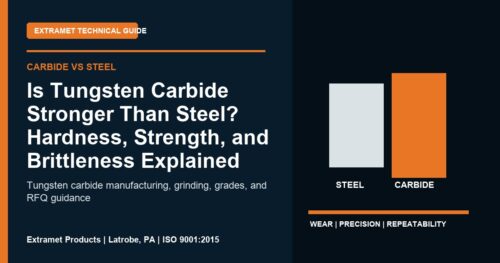 Is Tungsten Carbide Stronger Than Steel? Hardness, Strength, and Brittleness Explained - Extramet tungsten carbide technical guide