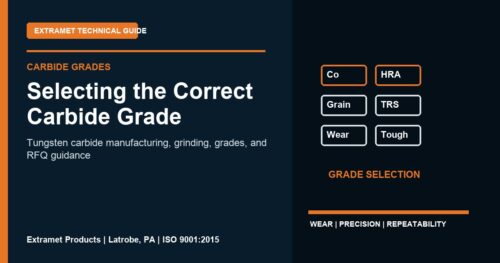 Selecting the Correct Carbide Grade - Extramet tungsten carbide technical guide