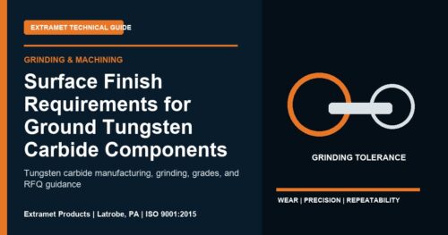 Surface Finish Requirements for Ground Tungsten Carbide Components - Extramet tungsten carbide technical guide